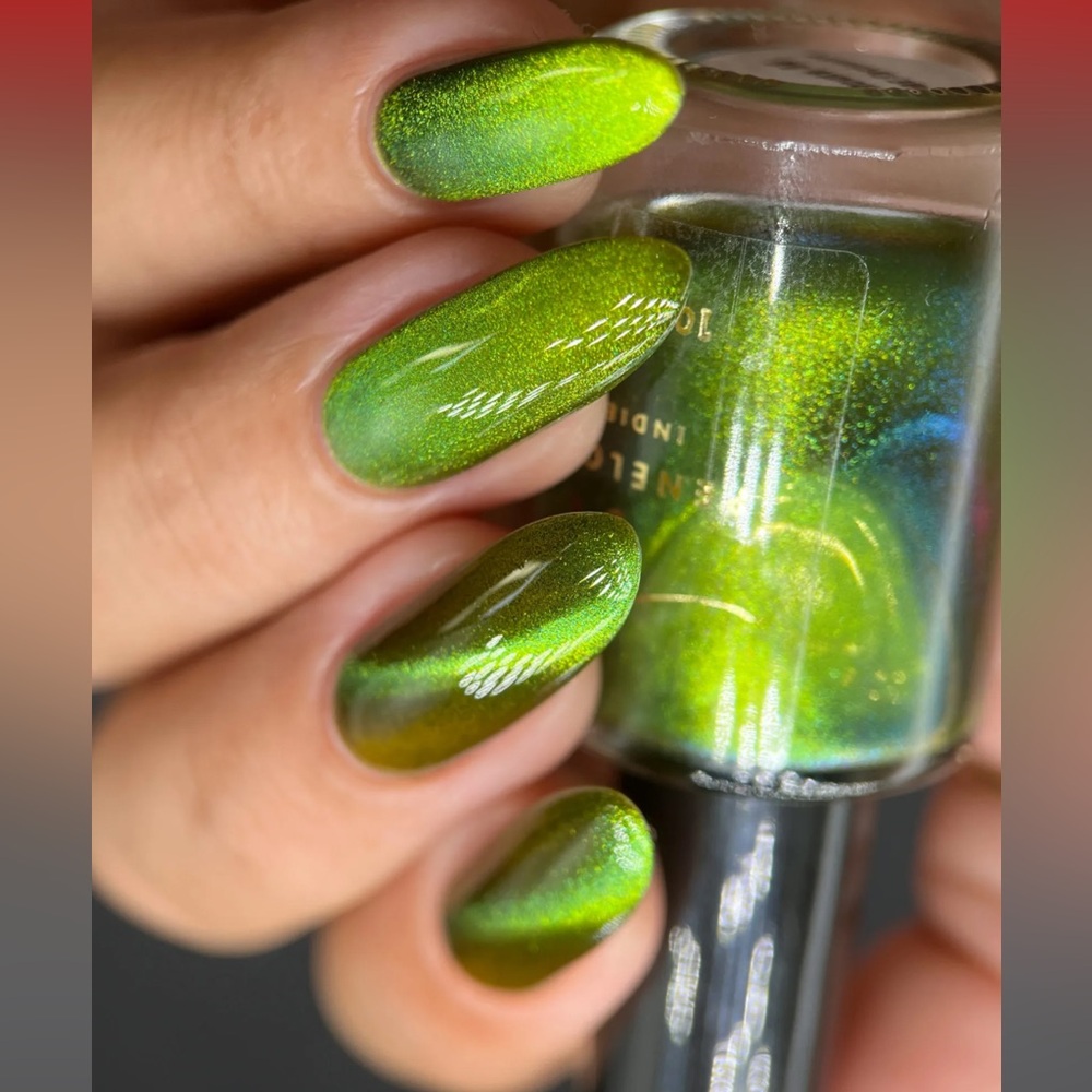 Route 66 Penelope Luz Chartreuse Magnetic Nail Polish